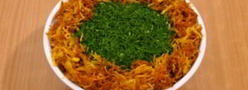 салат гнездо глухаря. Шаг 12