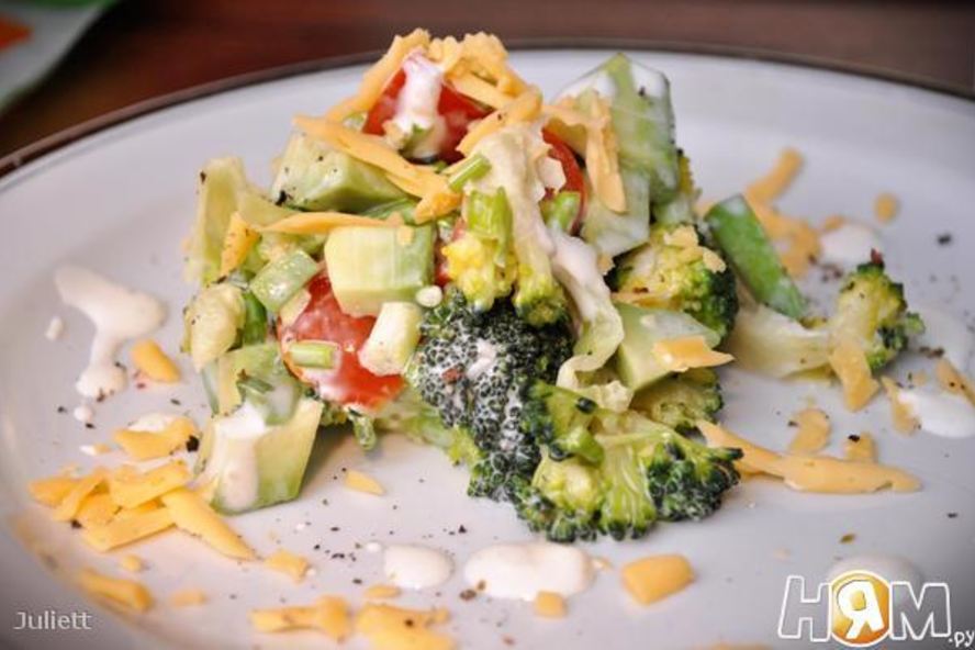 Рецепт салат из авокадо и брокколи