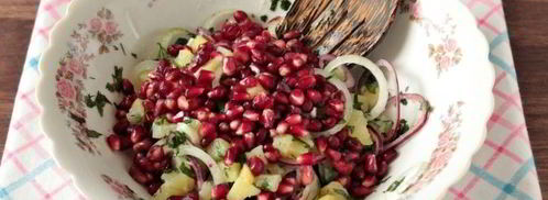салат из граната и грецких орехов. Шаг 9
