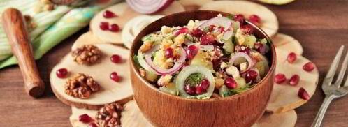 салат из граната и грецких орехов. Шаг 11