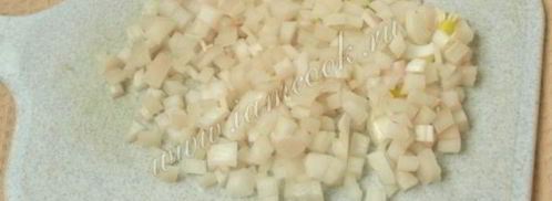 салат из кальмаров с яблоками. Шаг 6