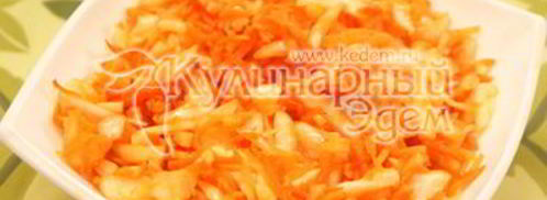 салат из капусты с морковью и уксусом. Шаг 7
