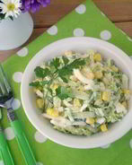 Салат из пекинской капусты с кукурузой