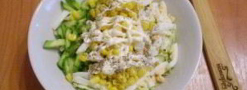 салат из пекинской капусты с кукурузой. Шаг 4