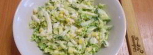 салат из пекинской капусты с кукурузой. Шаг 5
