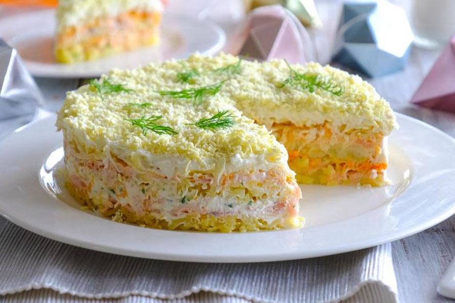 Рецепт салат мимоза с горбушей