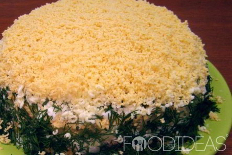 Рецепт салат мимоза с сыром