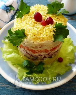 Салат Мимоза со шпротами