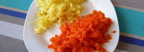 салат мимоза со шпротами. Шаг 6