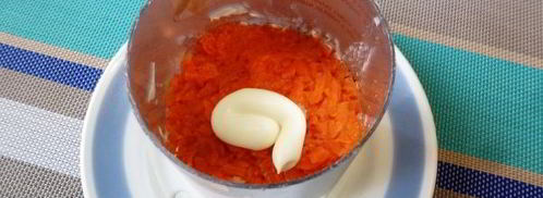 салат мимоза со шпротами. Шаг 11