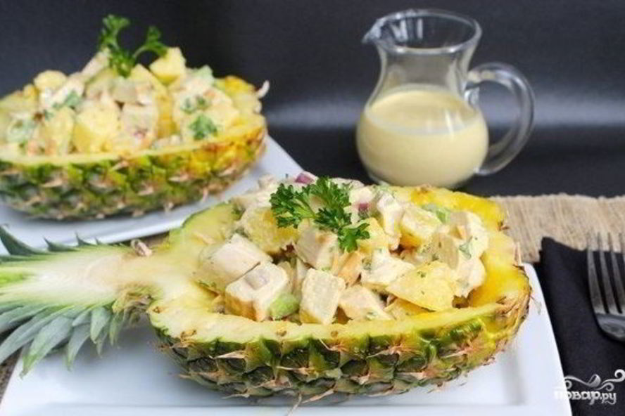 Рецепт салат новогодний из курицы