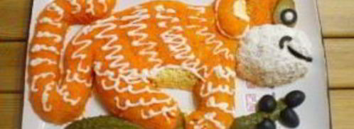 салат обезьянка с рисом и курицей. Шаг 10