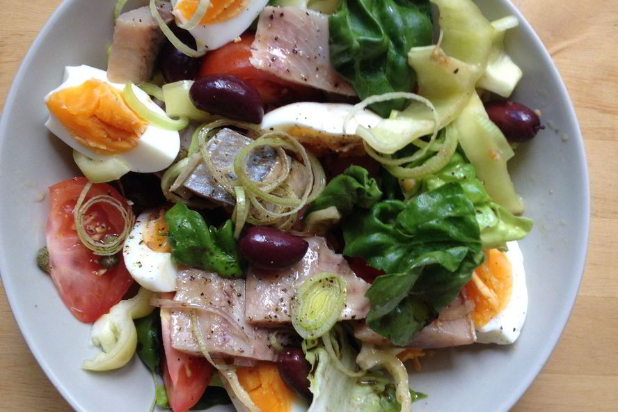 Рецепт салат пестрый с сельдью