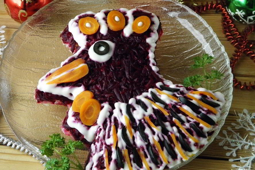 Рецепт петушок под шубой из селедки