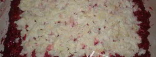 постный рулет из сельди под шубой. Шаг 7