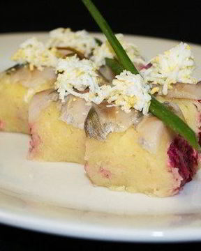 Роллы с сельдью под шубой