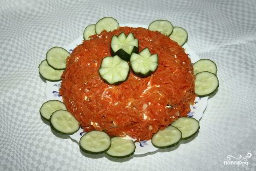 Рецепт салат лисичка под шубой с селедкой