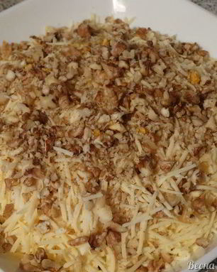 Салат мясо под шубой