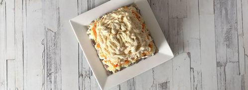 салат рыба под шубой. Шаг 8