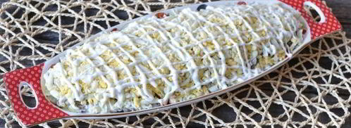 салат шпроты под шубой. Шаг 14