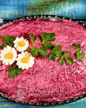 Салат скумбрия под шубой