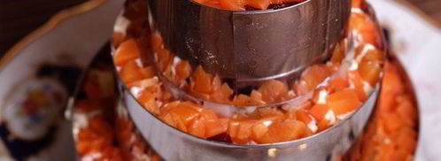 салат-торт селедка под шубой. Шаг 16