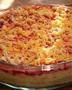 Сельдь под шубой с яблоком