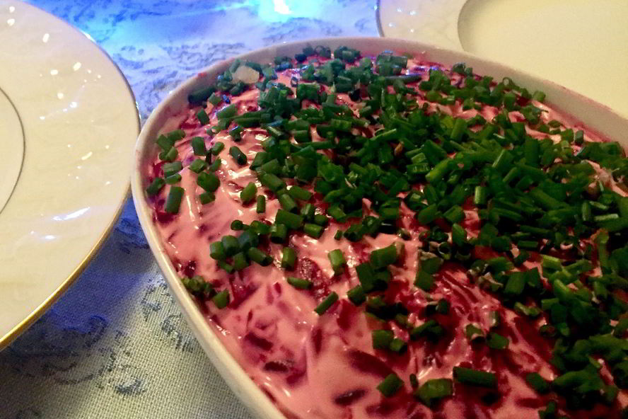 Рецепт селедка под шубой с яблоком