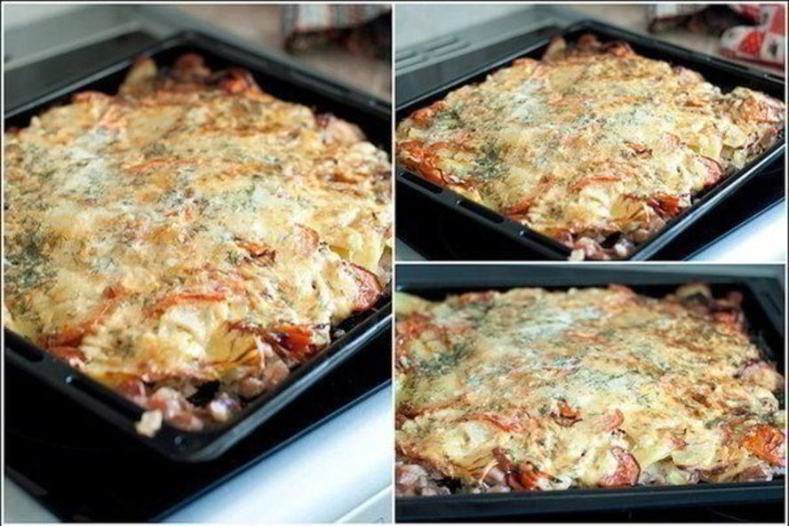 Рецепт запеченное мясо под шубой