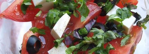 салат с арбузом и помидорами август. Шаг 9