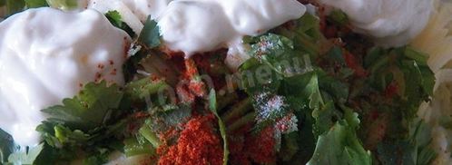 салат с капустой и крабовыми палочками. Шаг 8