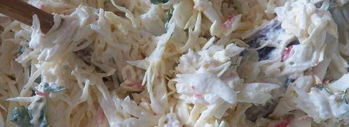 салат с капустой и крабовыми палочками. Шаг 9