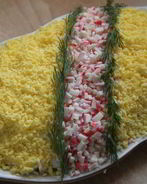 Салат с крабовыми палочками Свадебный генерал