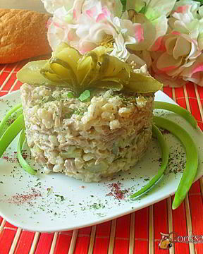 Салат с перловкой Жемчужный