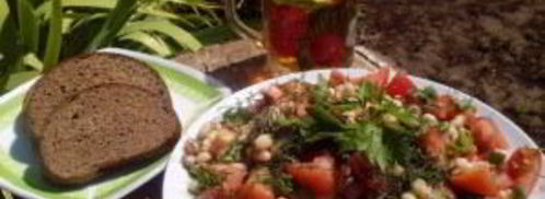 салат с помидорами и фасолью. Шаг 4