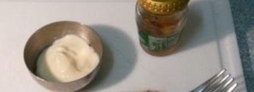 салат цезарь с беконом. Шаг 4