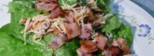 салат цезарь с беконом. Шаг 5