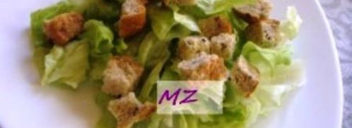 салат цезарь с креветками. Шаг 7