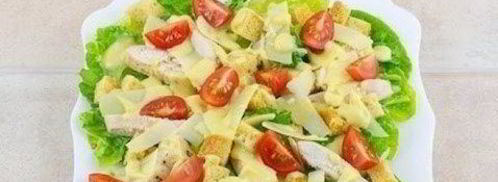 салат цезарь с курицей. Шаг 7