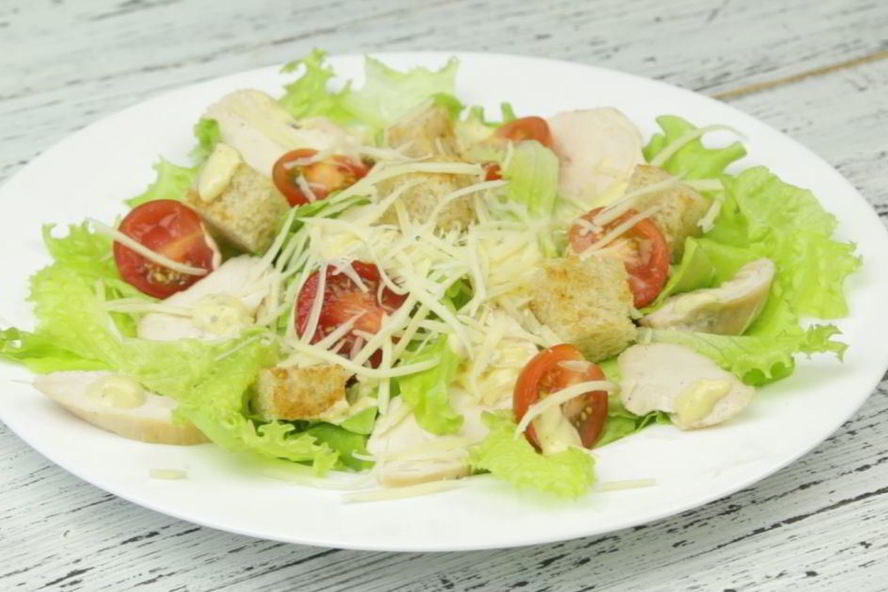 Рецепт цезарь с курицей