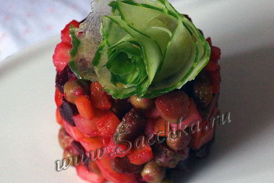 Рецепт винегрет с горошком