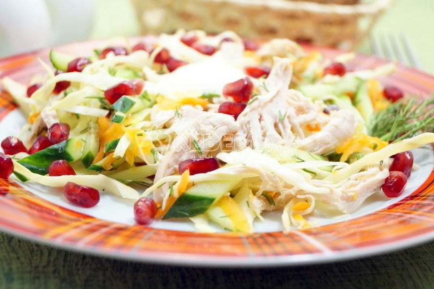 Рецепт вкусный салат с курицей марта