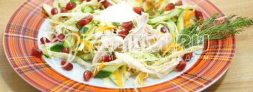 вкусный салат с курицей марта. Шаг 6