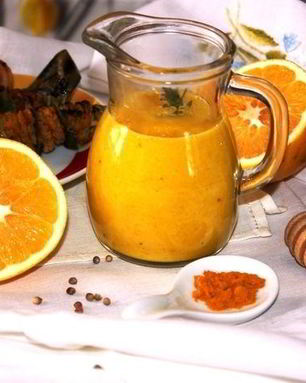 Апельсиново-медовый соус с кориандром