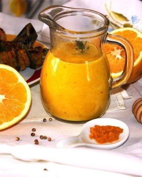 Апельсиново-медовый соус с кориандром