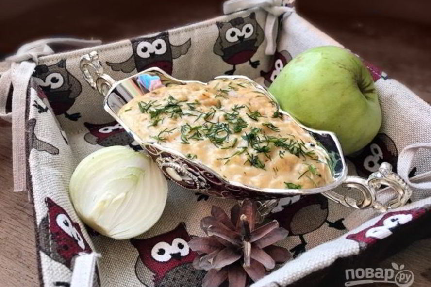 Рецепт луково-яблочный соус