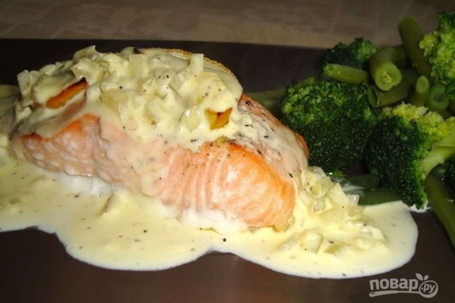 Рецепт сливочный соус для лосося