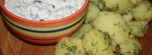 сметанно-грибной соус к отварному картофелю. Шаг 5