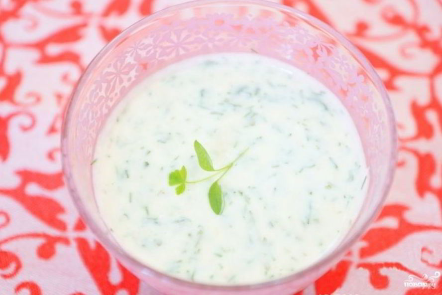 Рецепт соус для салата из йогурта