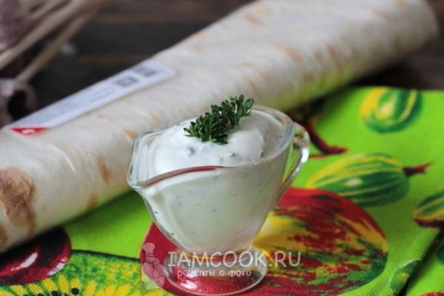 Рецепт соус для шаурмы чесночный